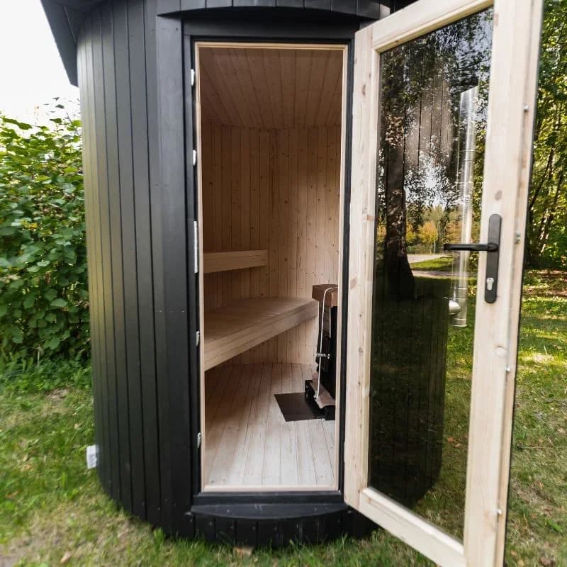 Outdoor Barrel Sauna for 4 People, view 2