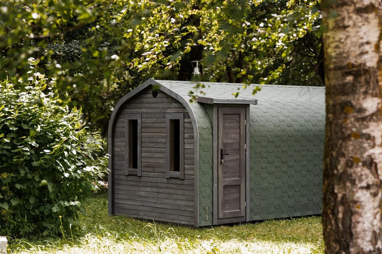 Outdoor Cabin Sauna with Changing Room (4.5M), view 2