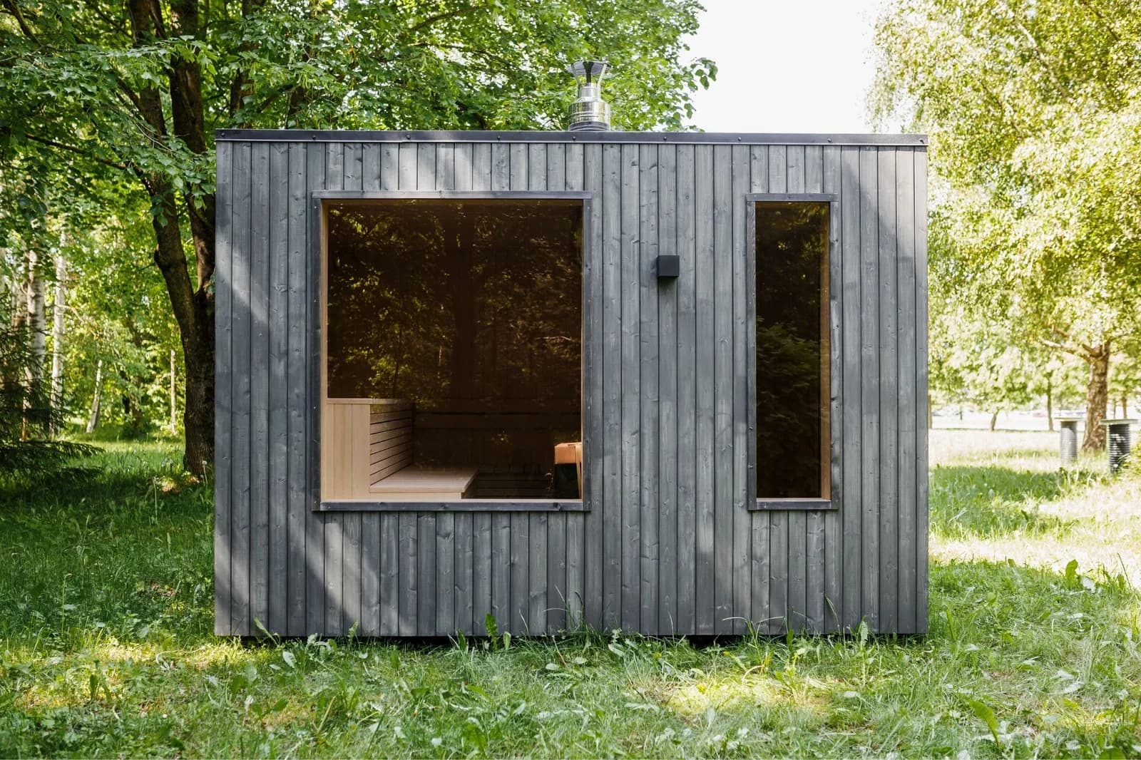 Outdoor Compact Insulated Garden Sauna (2.4m x 3.5m)