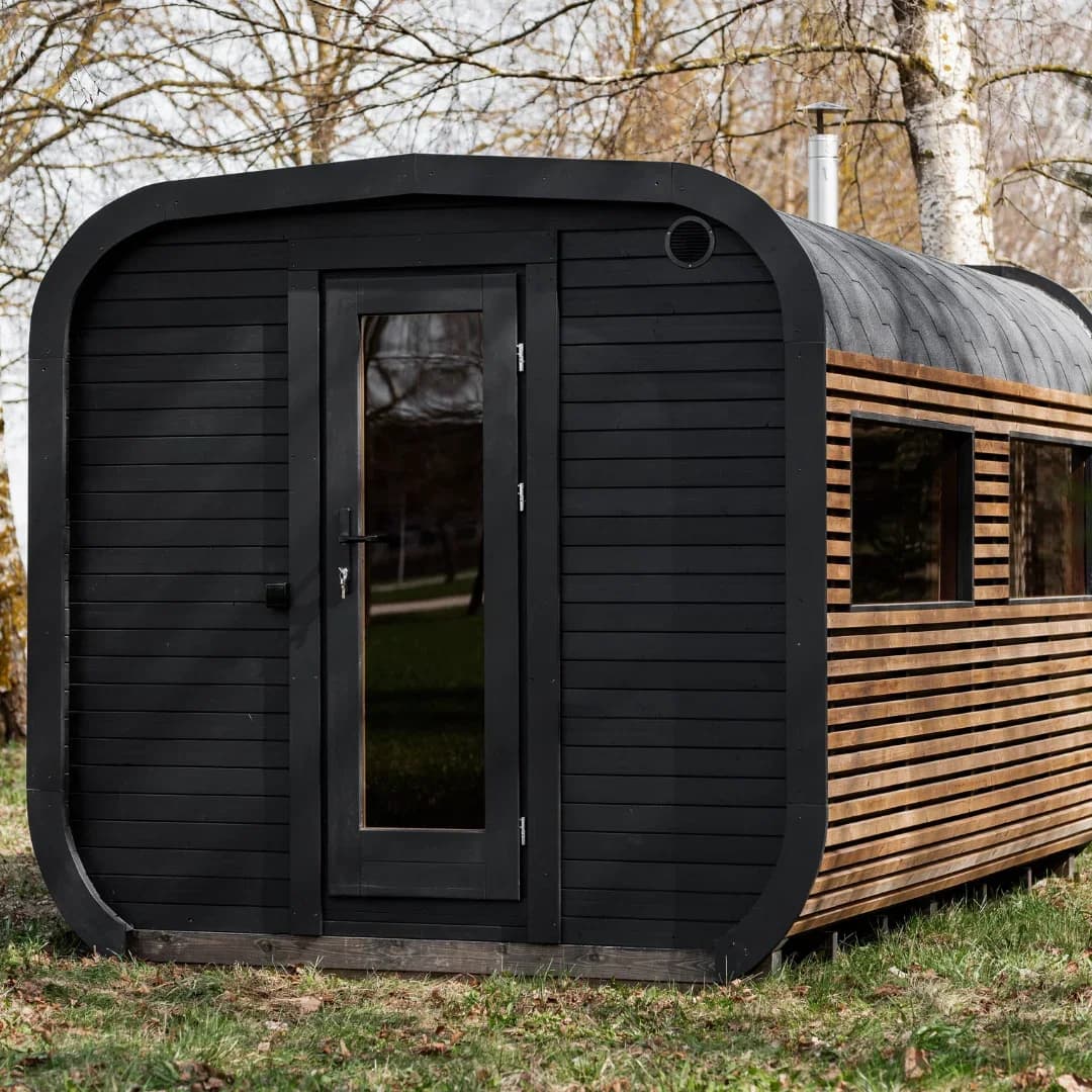 Outdoor Cube Sauna with Changing Room (4M), view 11