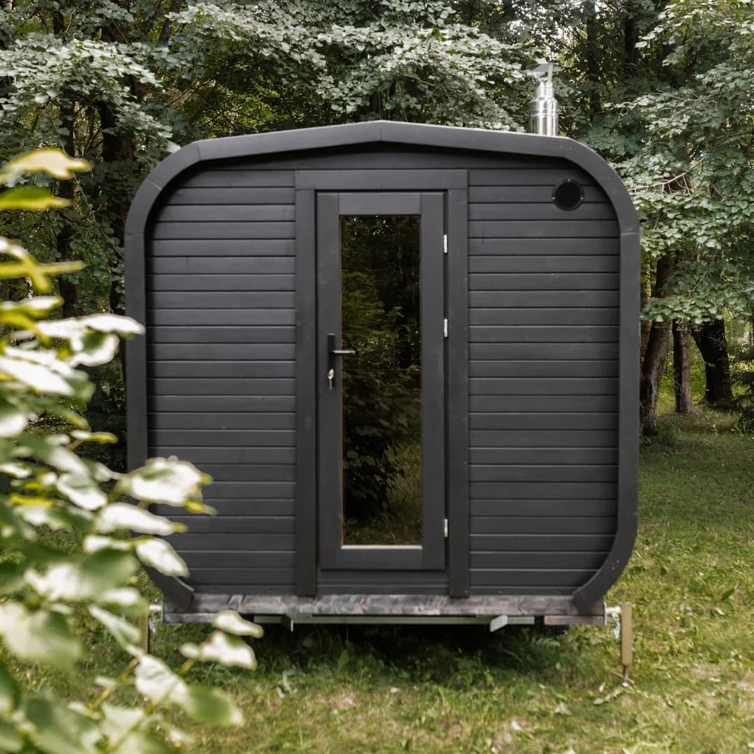 Outdoor Cube Sauna with Changing Room for 4-6 People (3M)