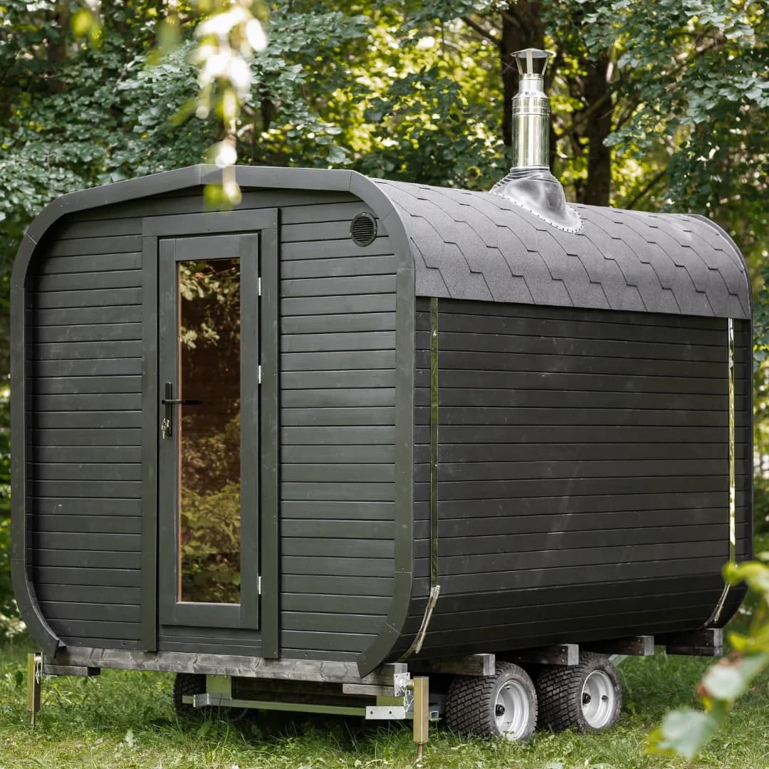 Outdoor Cube Sauna with Changing Room for 4-6 People (3M), view 2