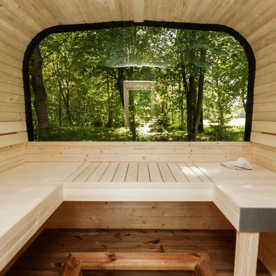 Outdoor Cube Sauna with Changing Room for 4-6 People (3M), view 8
