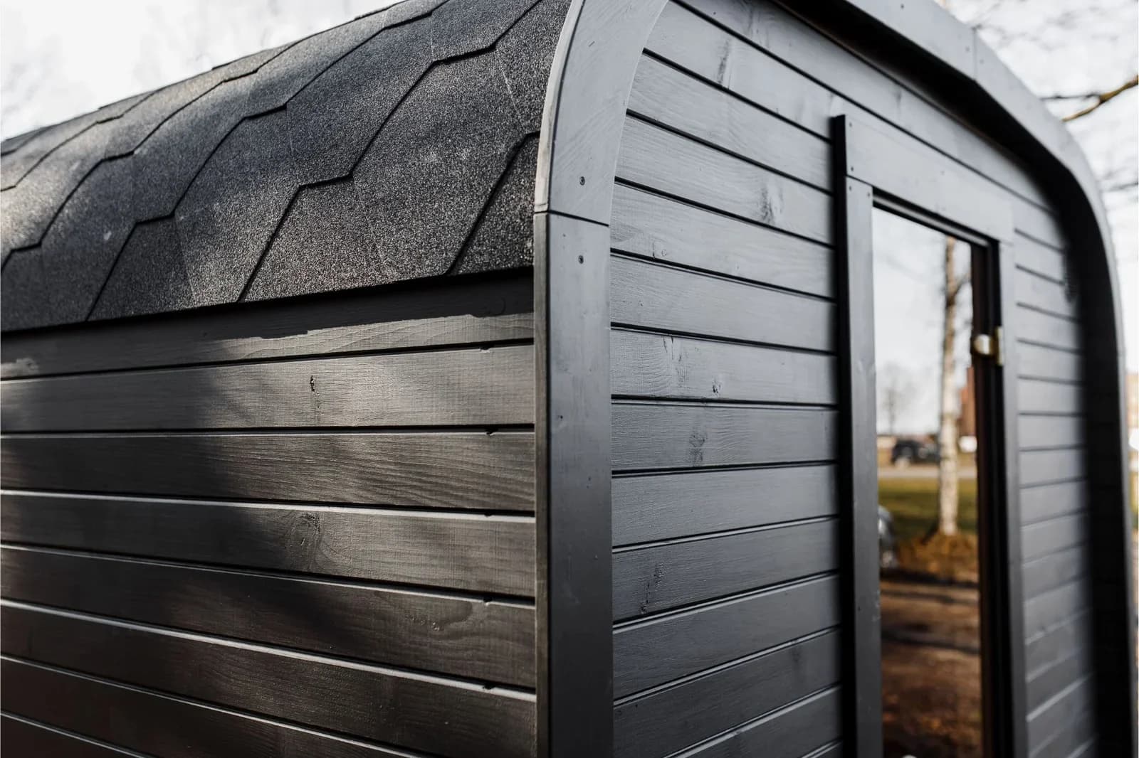 Outdoor Cube Sauna with Changing Room for 6 People (3.5M)