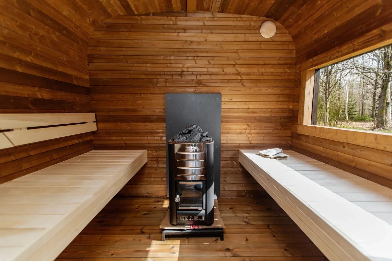 Outdoor Cube Sauna with Changing Room for 6 People (3.5M), view 2