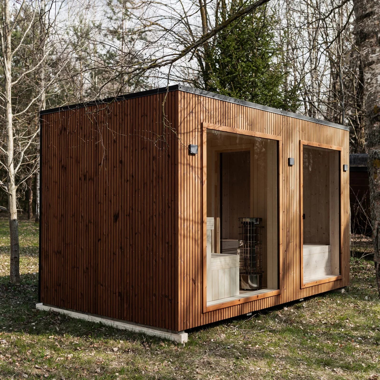Outdoor Insulated Garden Sauna (2.4m x 4m), view 13