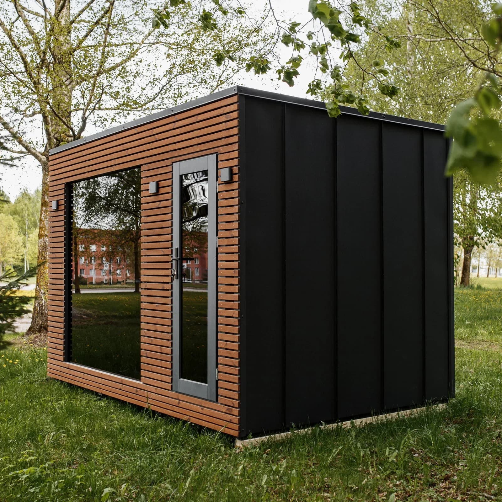 Outdoor Insulated Garden Sauna with Wide Glazing (2.4m x 3.5m), view 2