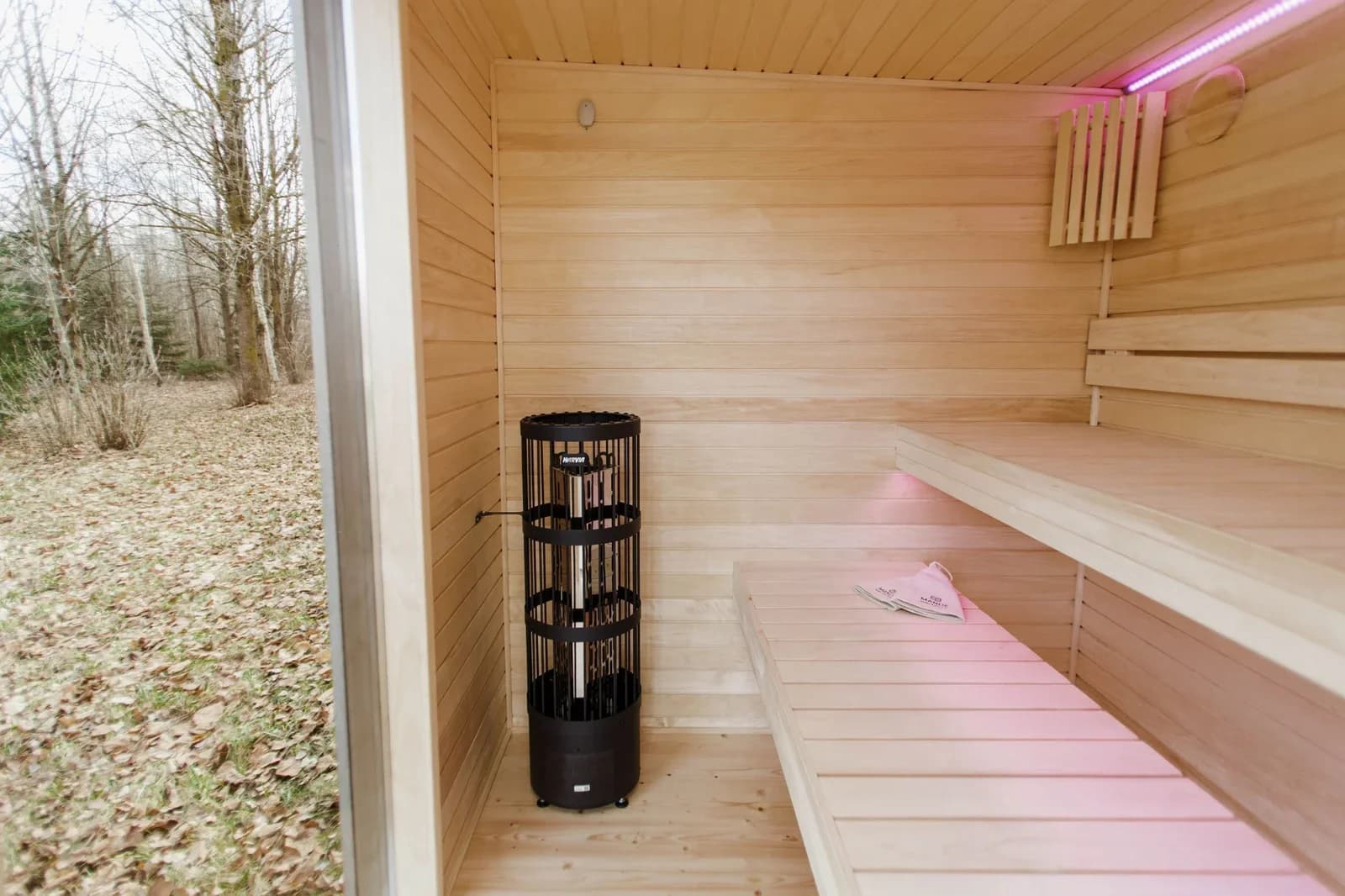 Outdoor Minimalist Insulated Garden Sauna (2.4m x 3.5m), view 2