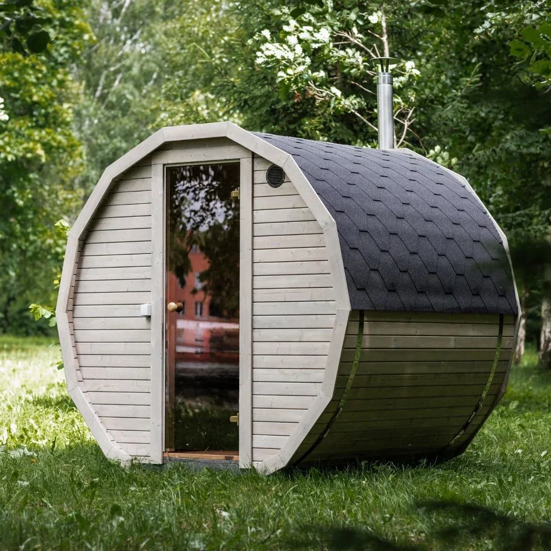 Outdoor Round Sauna for 4-6 People (2.5M)