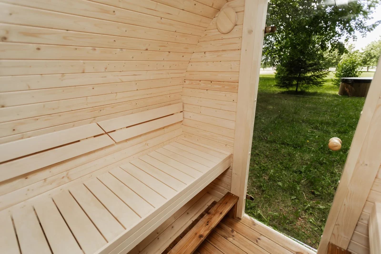 Outdoor Round Sauna for 4-6 People (2.5M), view 6