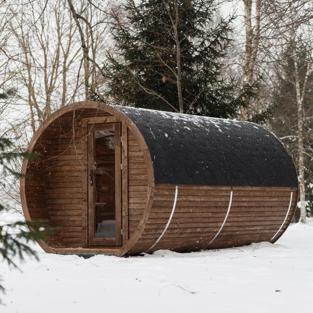 Outdoor Round Sauna with Changing Room (4.5M), view 15