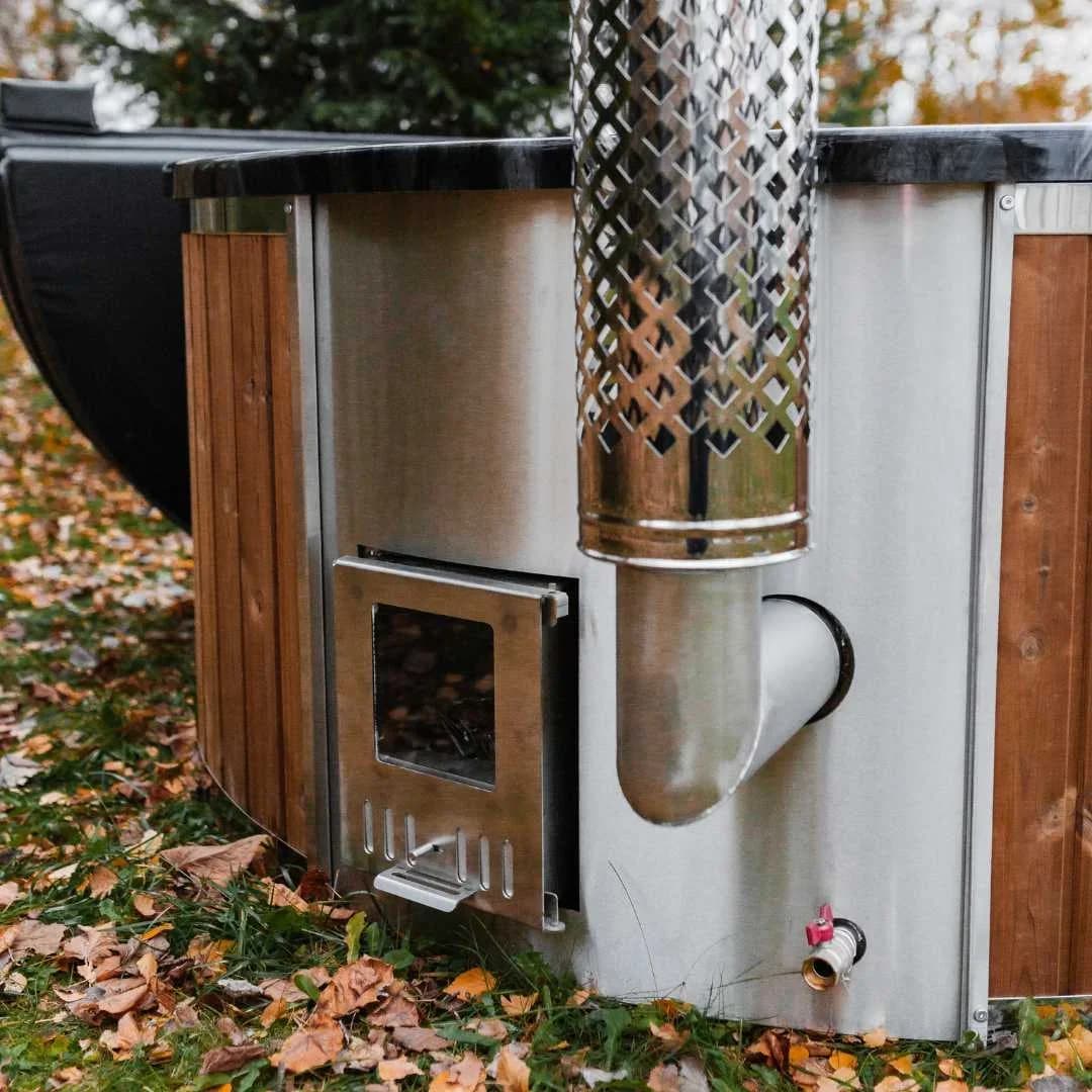 Outdoor Acrylic Round Hot Tub with Integrated Heater