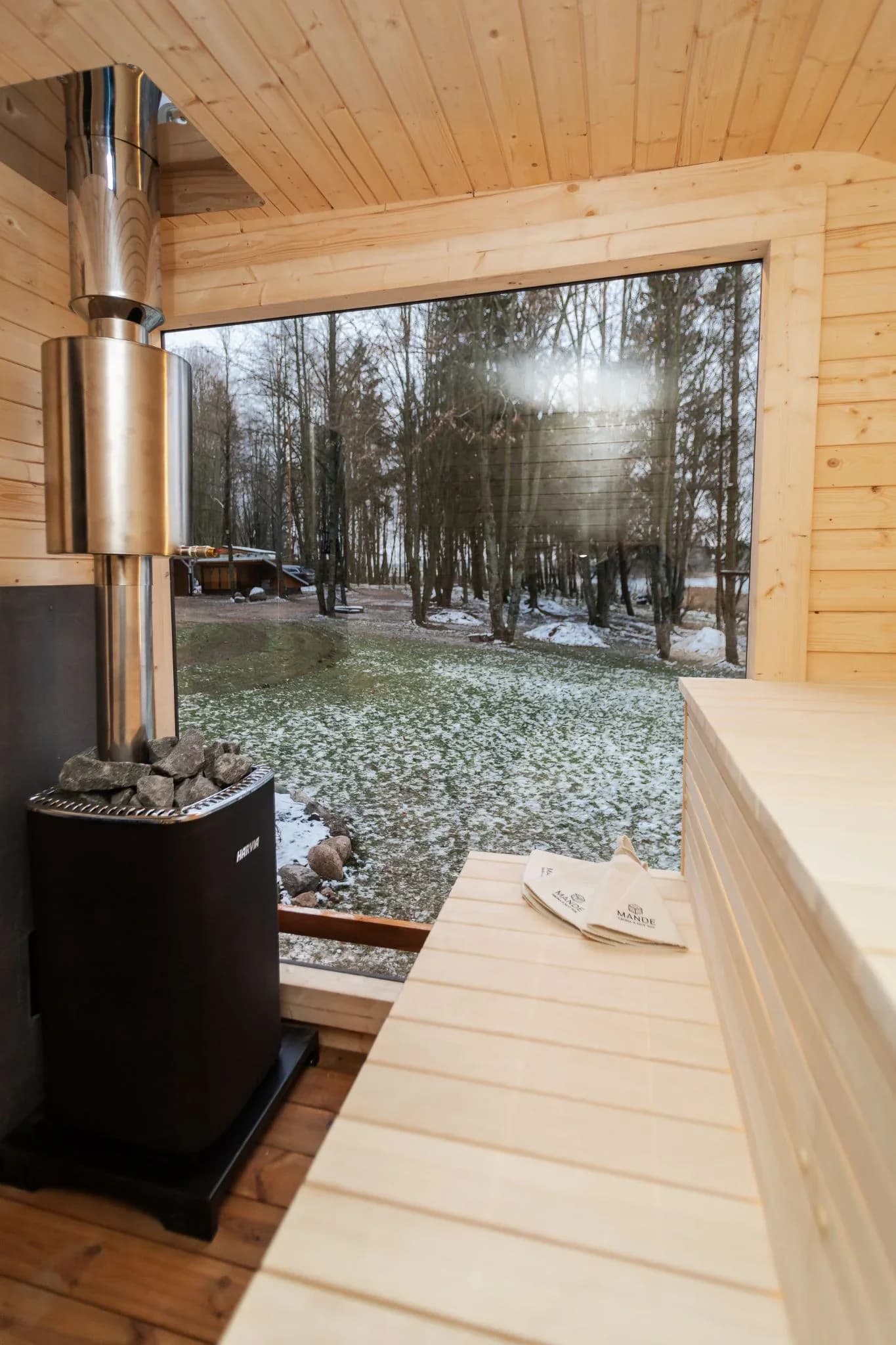 Outdoor Glass-Front Sauna and Hot Tub Suite, view 35
