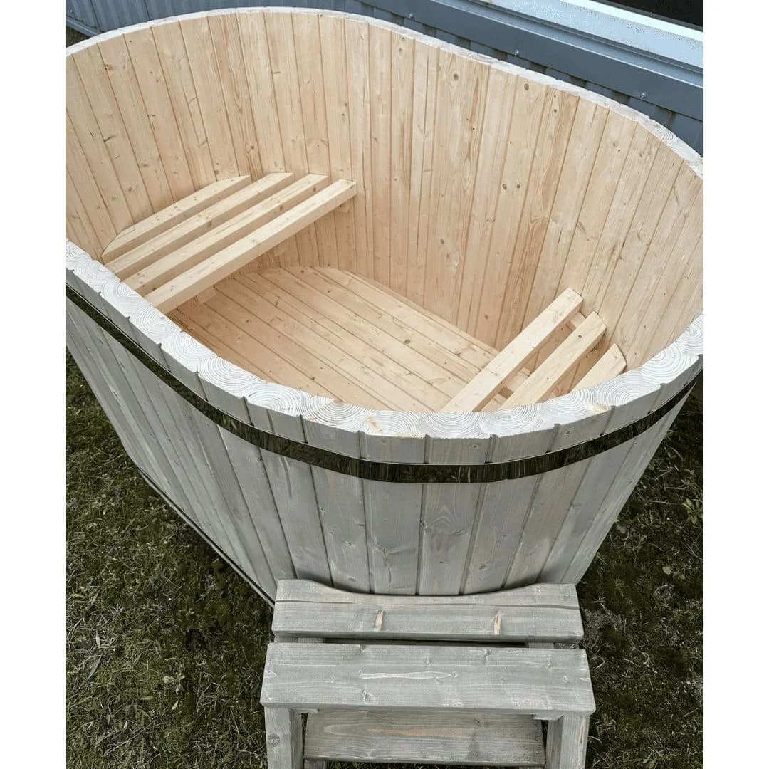 Outdoor Wooden Cold Plunge Tub, view 6
